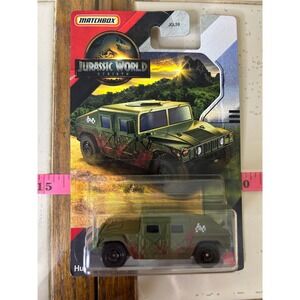 Matchbox Jurassic World Dominion Humvee‎ Military Vehicle Green Diecast Toy Car